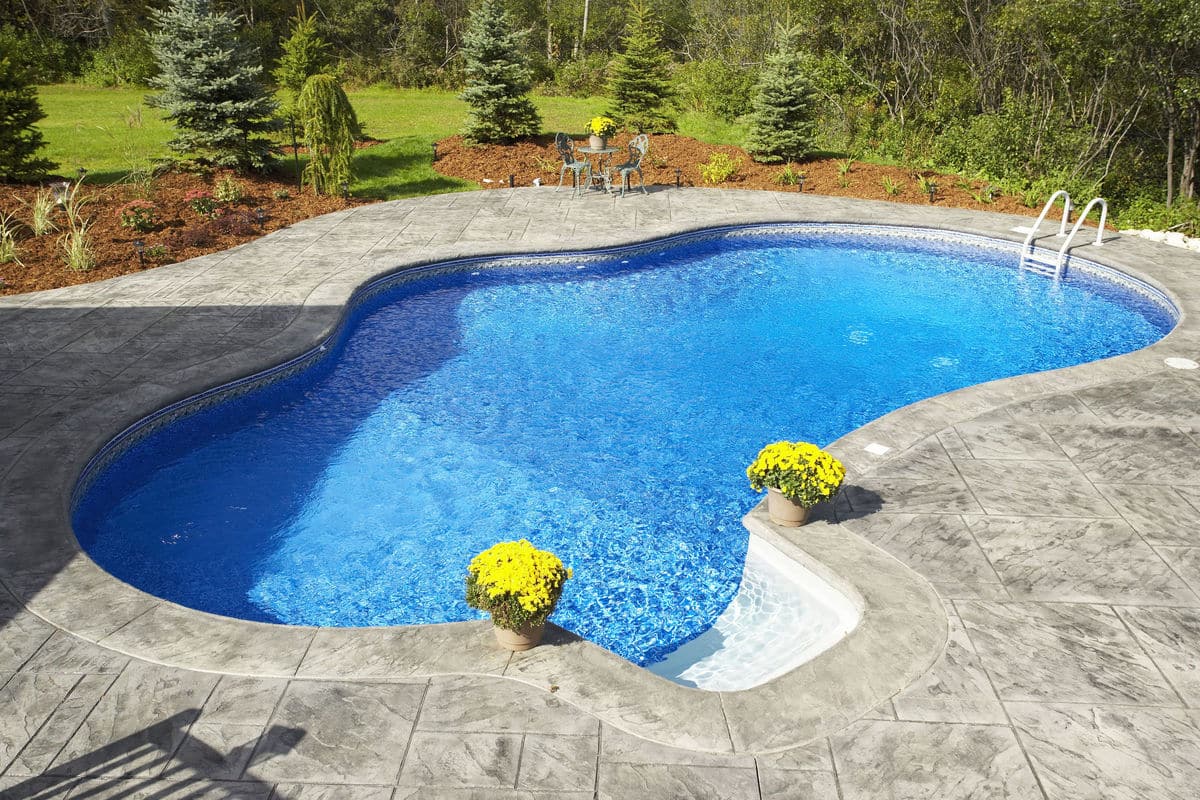 Concrete Pool Deck S Causes And, Concrete Above Ground Pool Deck