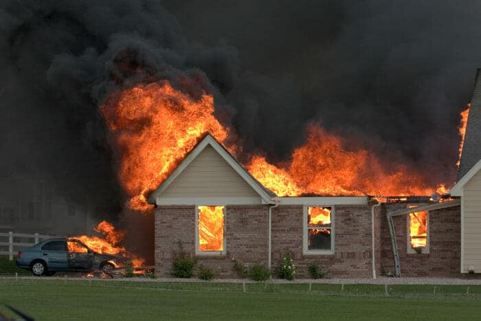 Furnace sets off smoke alarm