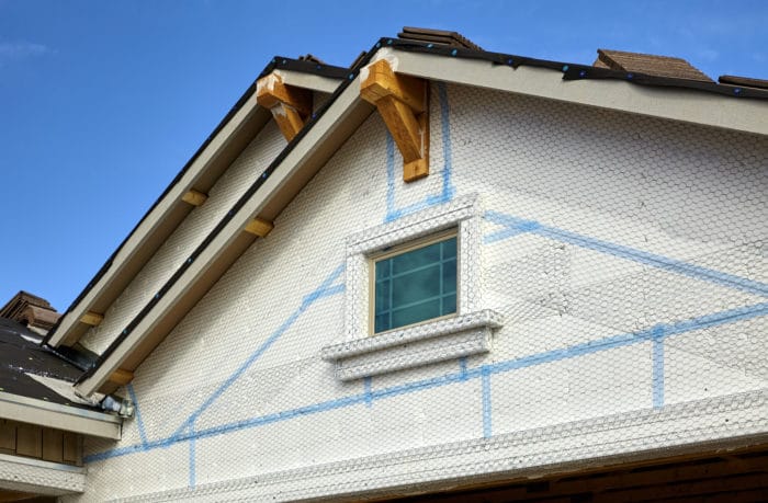 One Coat stucco with lath and foam board