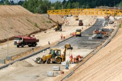 Freeway construction