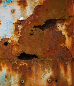 Rusted metal