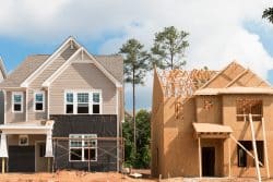 New houses under construction