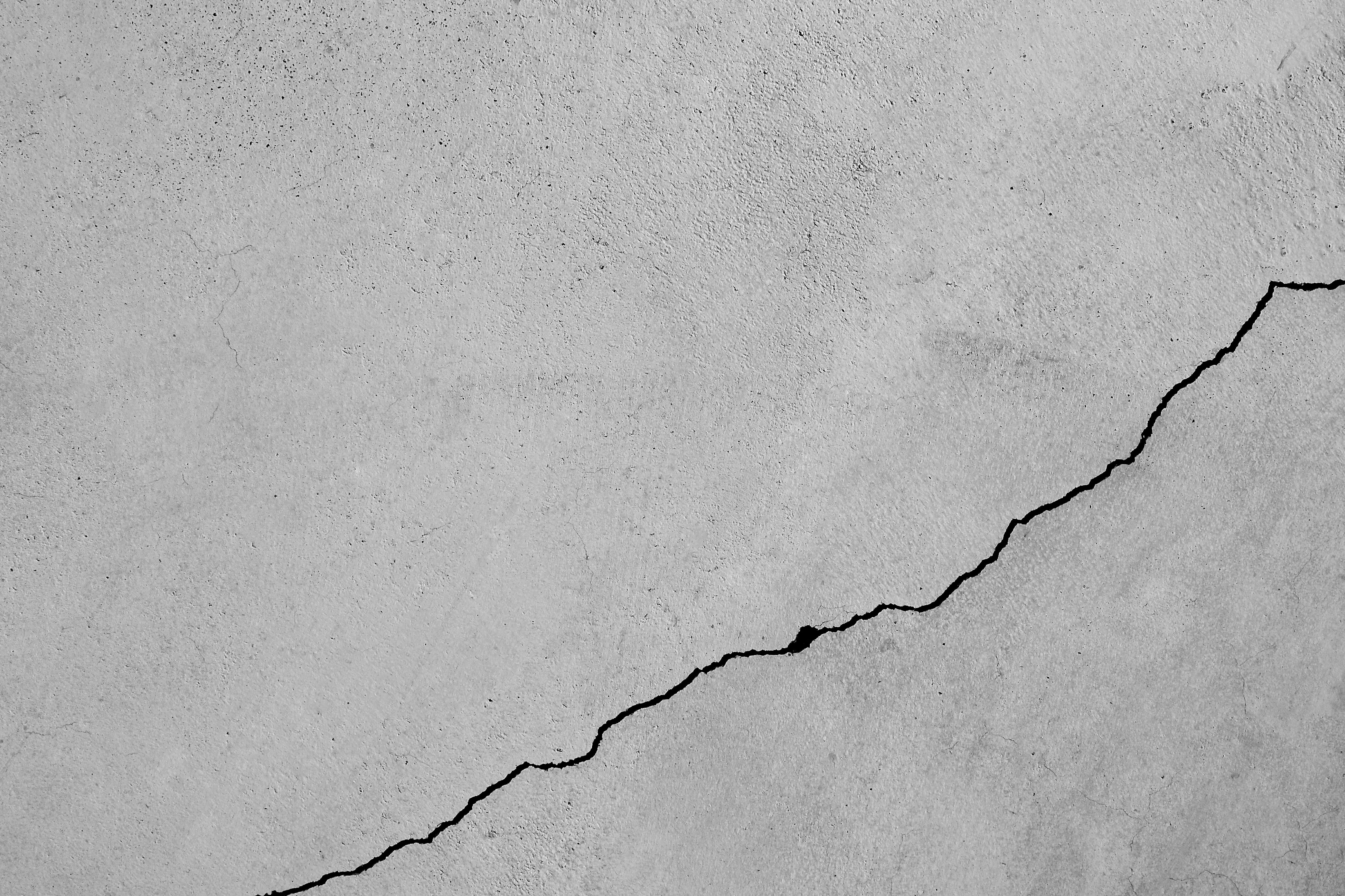 Concrete crack foundation and basements
