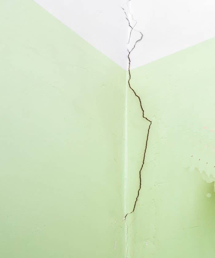 drywall crack