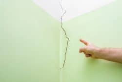 Drywall crack