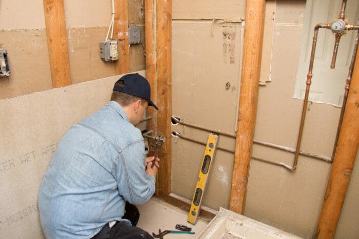 Plumbing shower