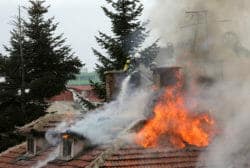 Fire roof and attic