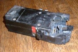 Damaged breaker is a fire safety or shock concern