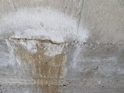 Garage water stains