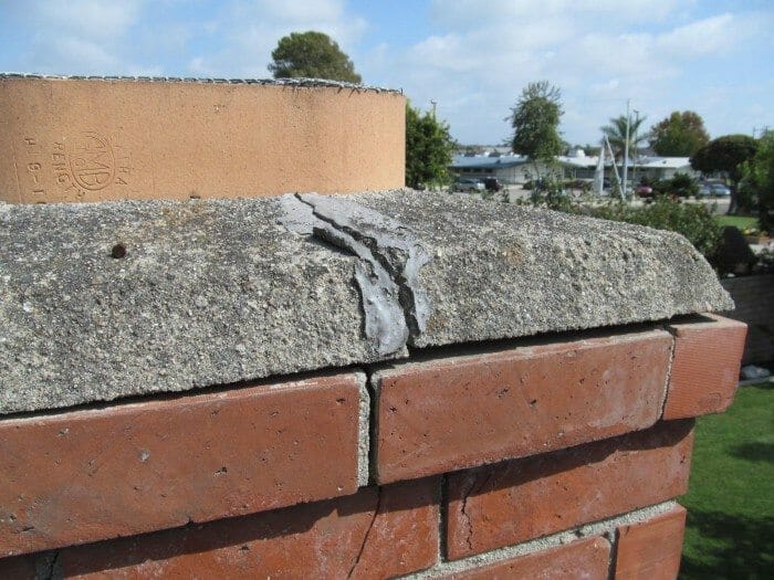 Concrete Chimney Cap - Cracked or Damaged - Buyers Ask