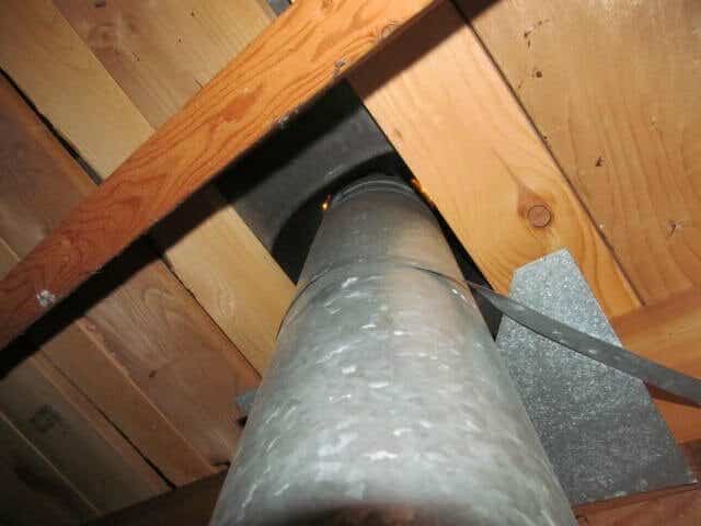 Furnace Vent Clearance To Wood Or Combustible Materials Can Be A Fire Safety Concern If Too Close Ers Ask - What Is The Minimum Clearance From Combustibles For A Single Wall Furnace Vent