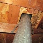 Water Heater Vent Clearance to Wood or Combustionable Materials: 1 inch or 6 inches