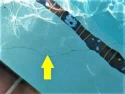 Crack in bottom of in-ground pool