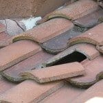 Roof Tiles Cracked, Damaged or Missing; When Repairing Be Sure To Check The Building Felt Under The Tile