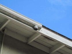 Downspout missing from gutter connection