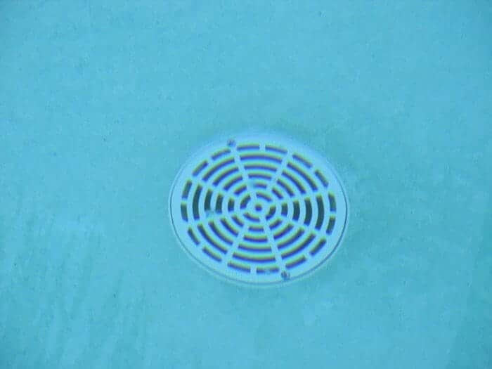 Unsafe swimming pool drain
