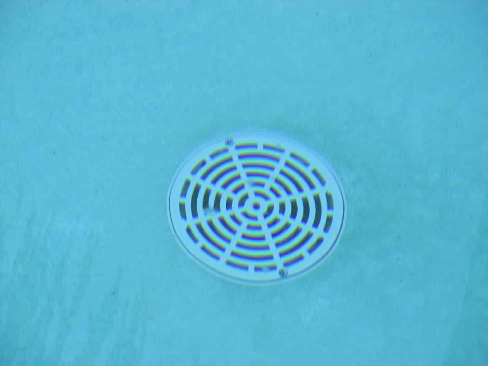 Unsafe swimming pool drain