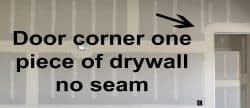 Drywall corner door or window taping