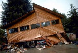 House with Earthquake Damage