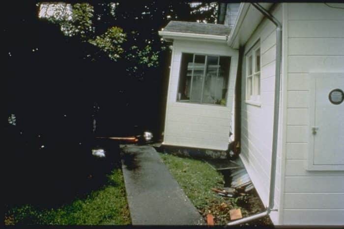 Earthquake house damage