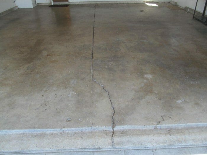 Cracked Concrete Floor Garages Or House Slab Buyers Ask