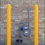 Gas Meter Protection – Steel Post Protection: Called Bollards