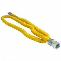 Yellow CSST flexible water heater gas line