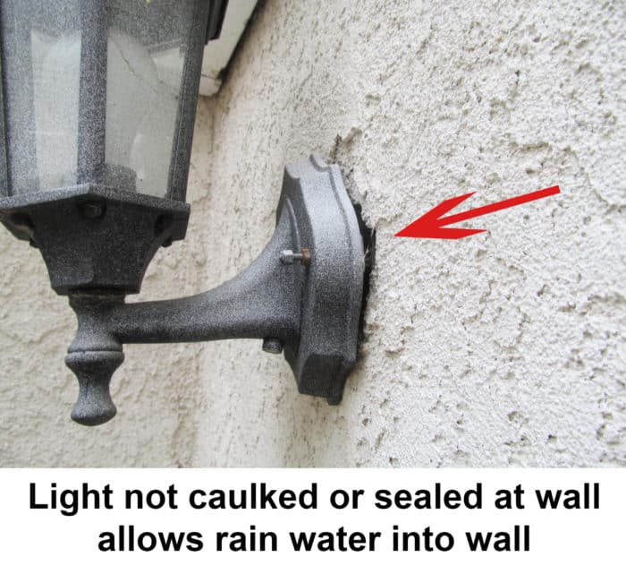 5 Places That Stucco Leaks And, How To Install An Exterior Light Fixture On Stucco