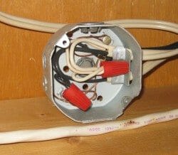 Open electrical J-Box