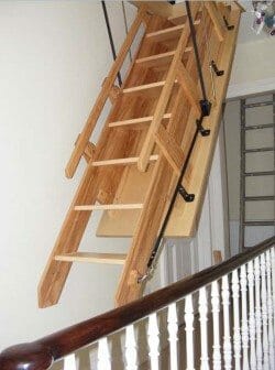 Pull down ladder