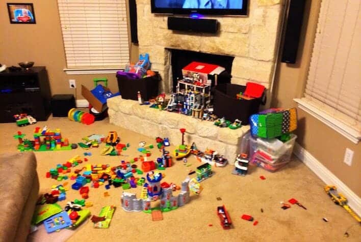 Toys on floor
