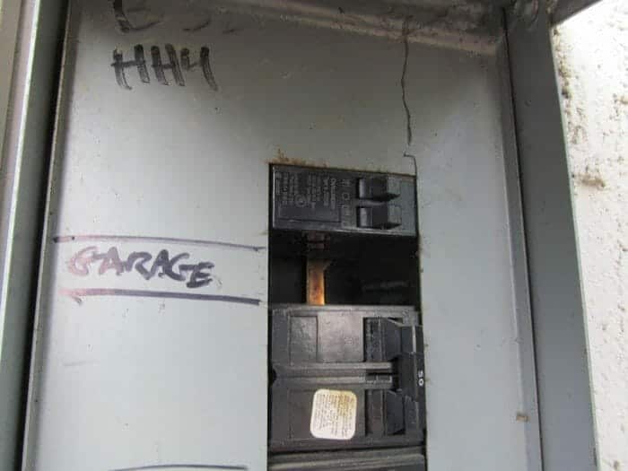Missing breaker in electrical box that does not have a filler plate