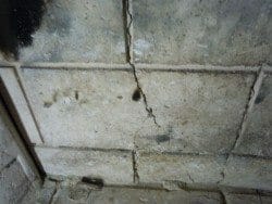 Fireplace crack