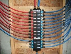 PEX piping in a home