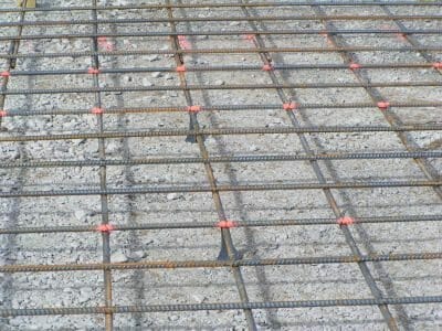 Rebar in concrete slab