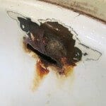 Pressed Steel Bathroom Sink: Rust, Deterioration, Leaking