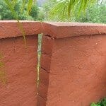 Leaning block wall