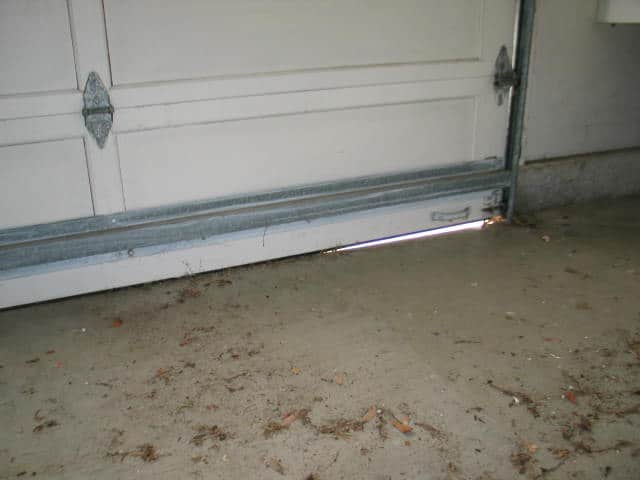 Simple Garage Door Bottom Seal Gap 