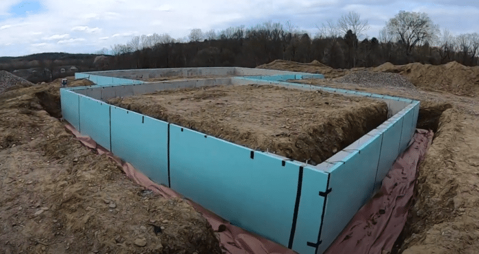 Insulated foundation walls