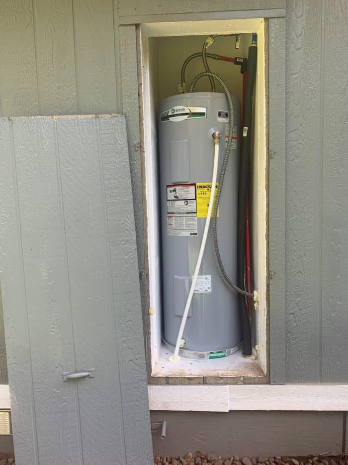 manfactured home water heater closet