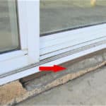Stucco Flaking or Damaged Under Door Threshold Stepdown