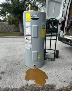 Water Heater leaking out sediment